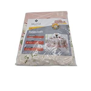 AdonisUSA Super Practical Line Round Tablecloth 60 Inches